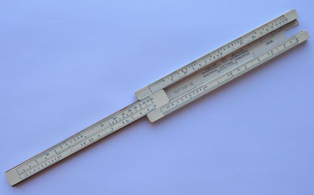 1958 USSR Russia Scientific Slide Ruler Marked eBay