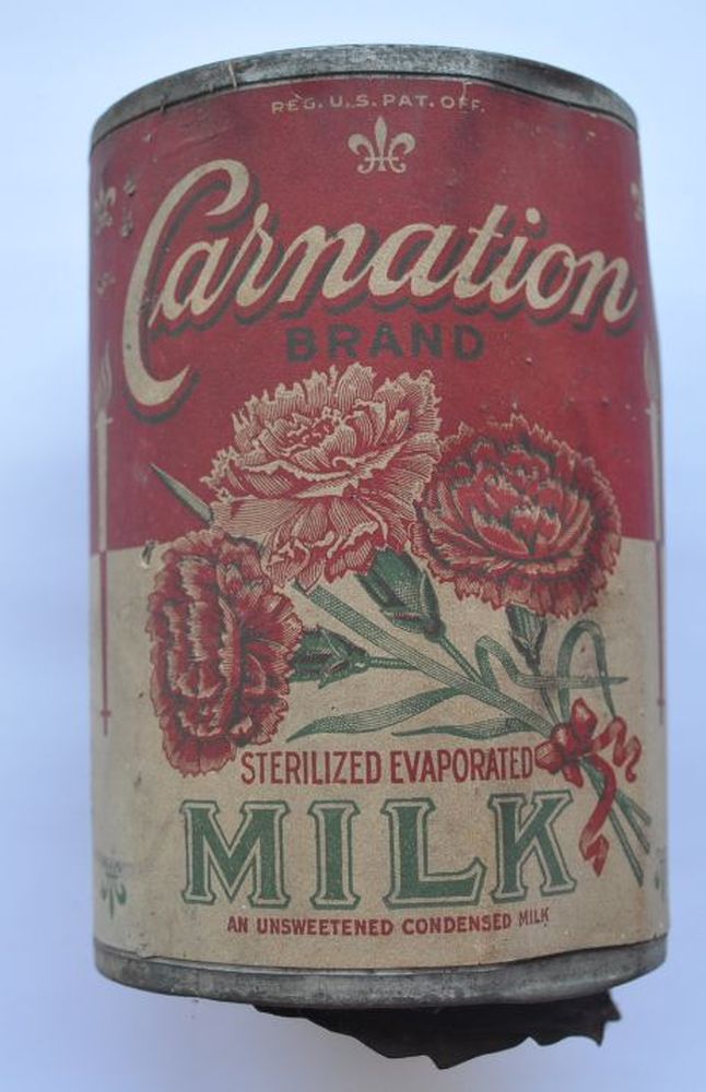  1 1910s USA RARE Carnation Condensed Milk Original Tin Can eBay