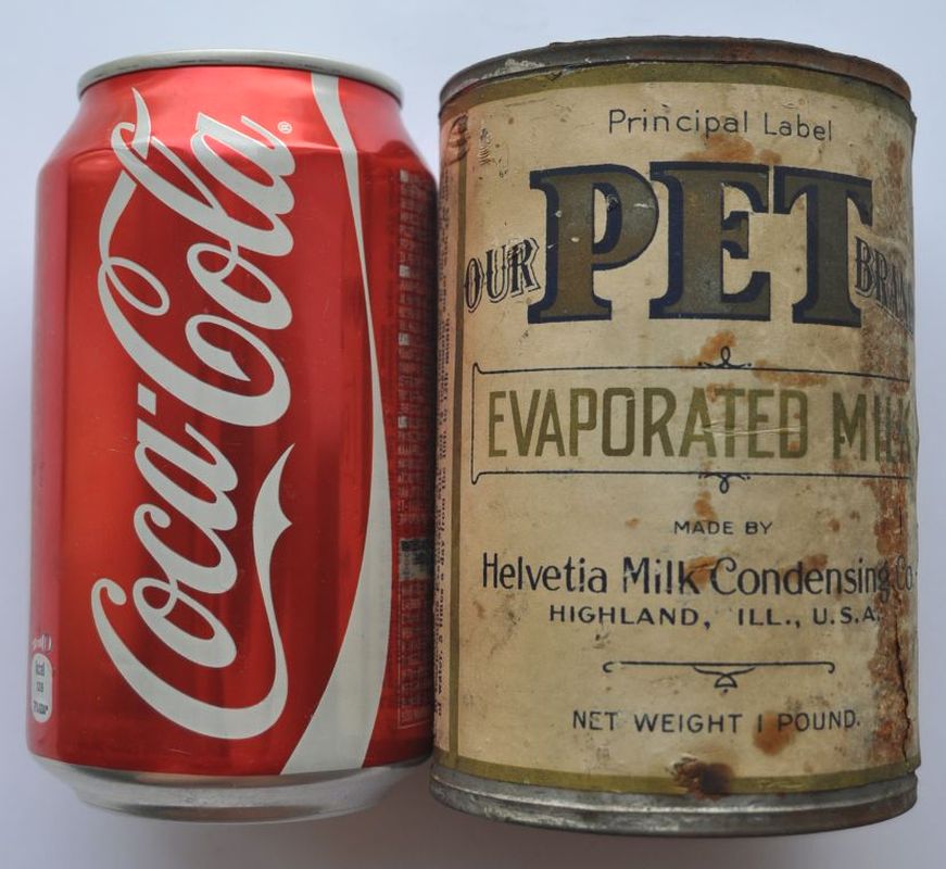 1910s USA RARE EARLY PET Brand Evaporated Milk Tin eBay
