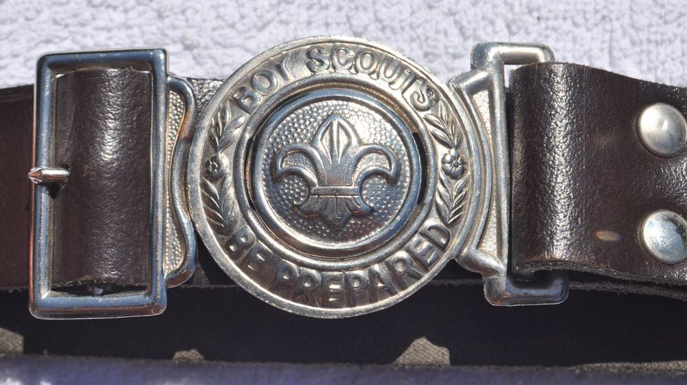 194050s UK Britain British Boy Scout Original Belt Buckle Almost MINT