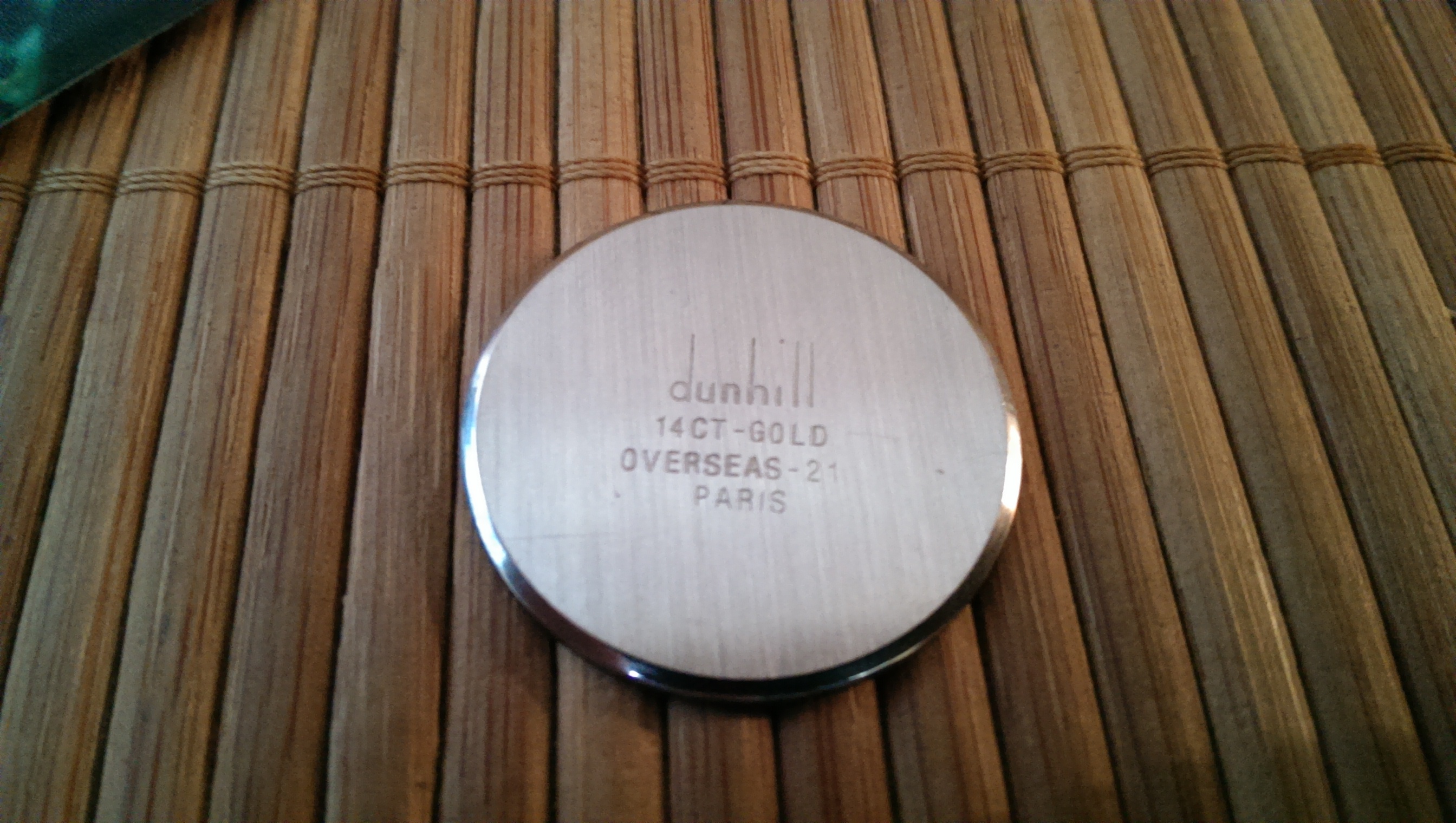 dunhill collection watch - Overseas 214 Paris - 14ct gold
