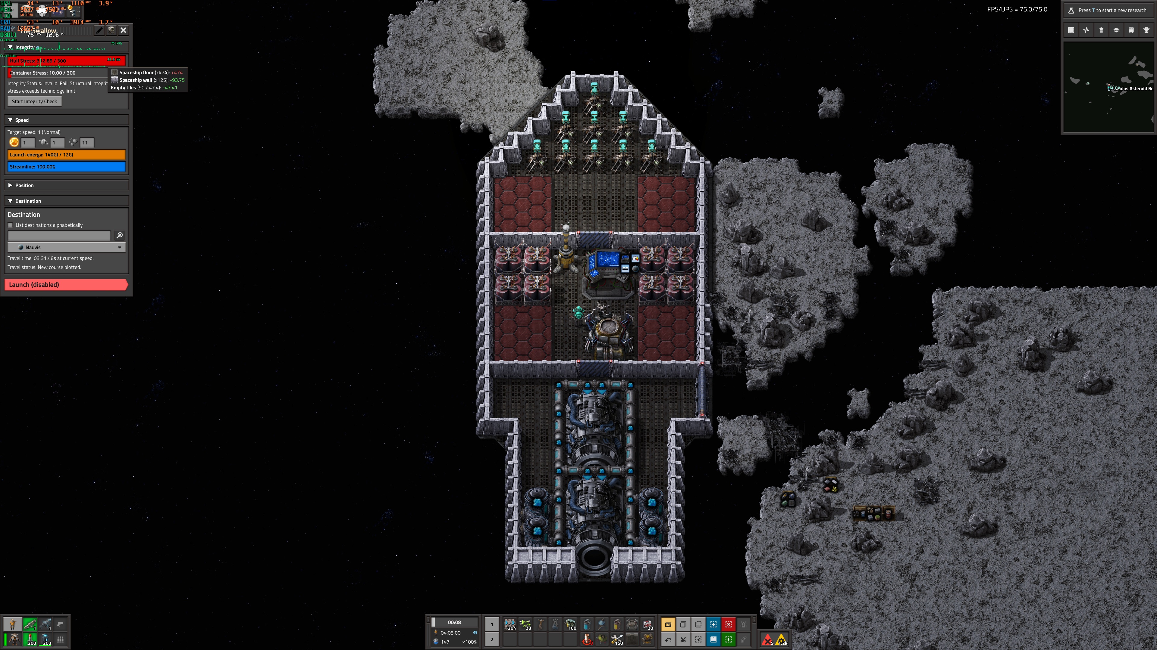Space exploration spaceship blueprint help : r/factorio