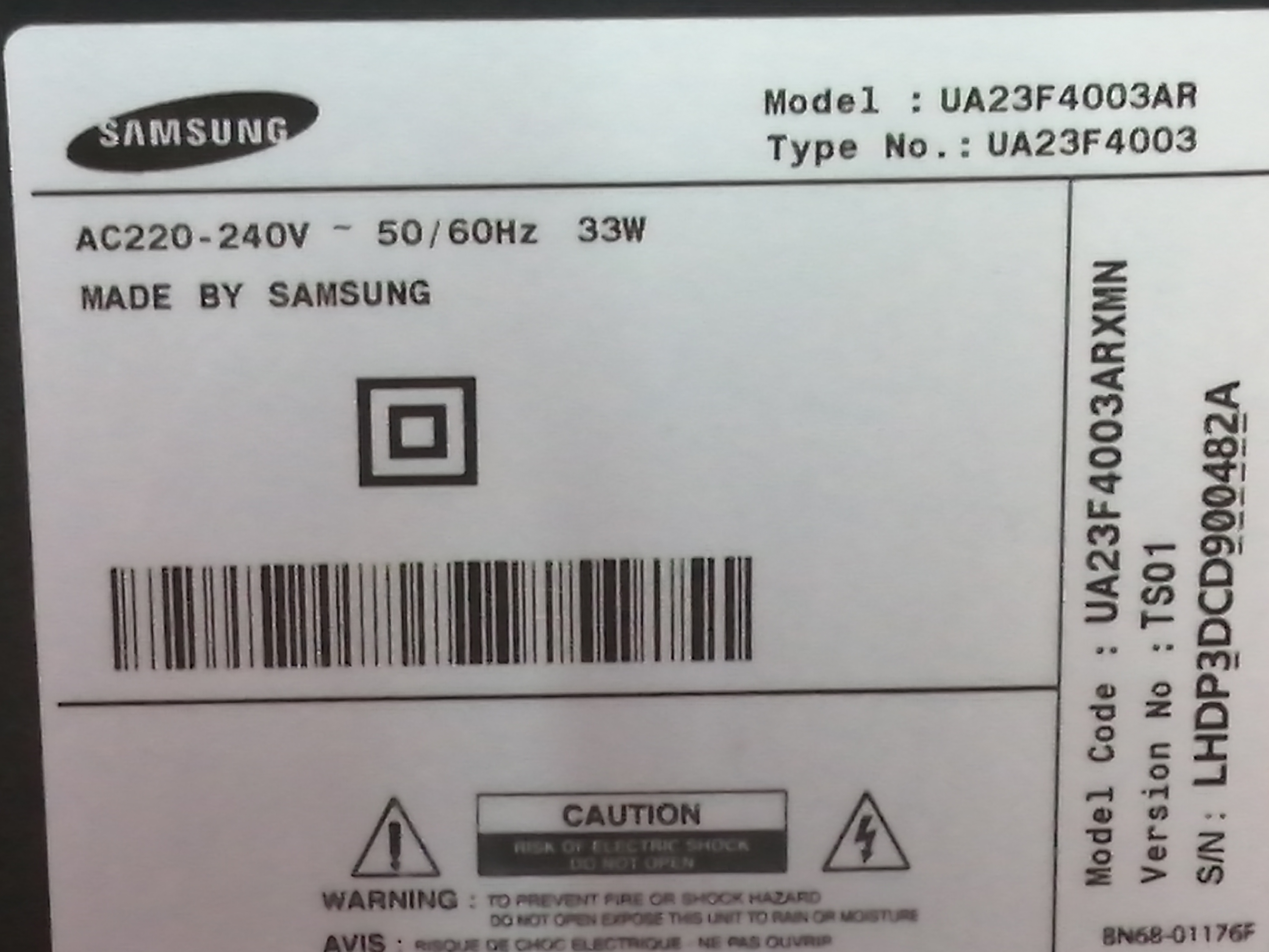 عطل شاشة SAMSUNG موديل UA23F4003AR لمبة حمراء تعمل وتطفى تم الحل 5