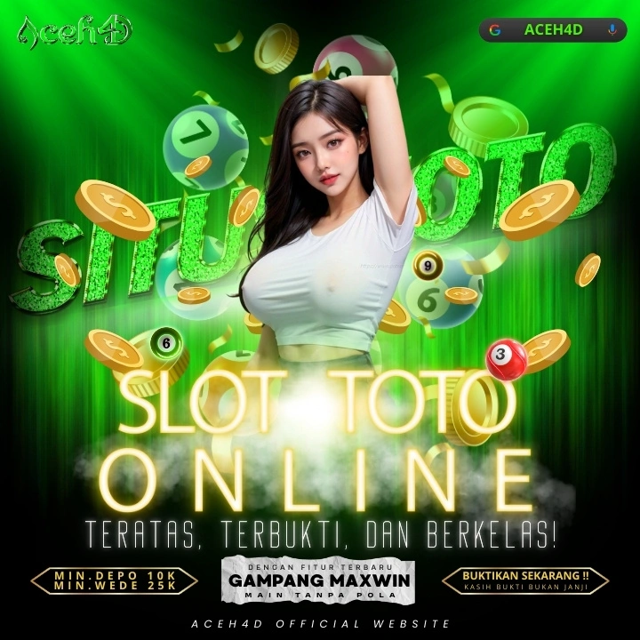 ACEH4D🎯 Link Slot Gacor Terpercaya 2025 | Situs TOTO Maxwin & Depo DANA Paling Cepat!