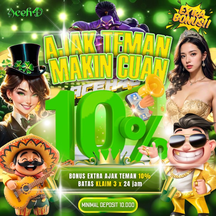 ACEH4D: Situs Slot Gacor Hari Ini dengan Bonus Melimpah & Peluang Maxwin Besar!