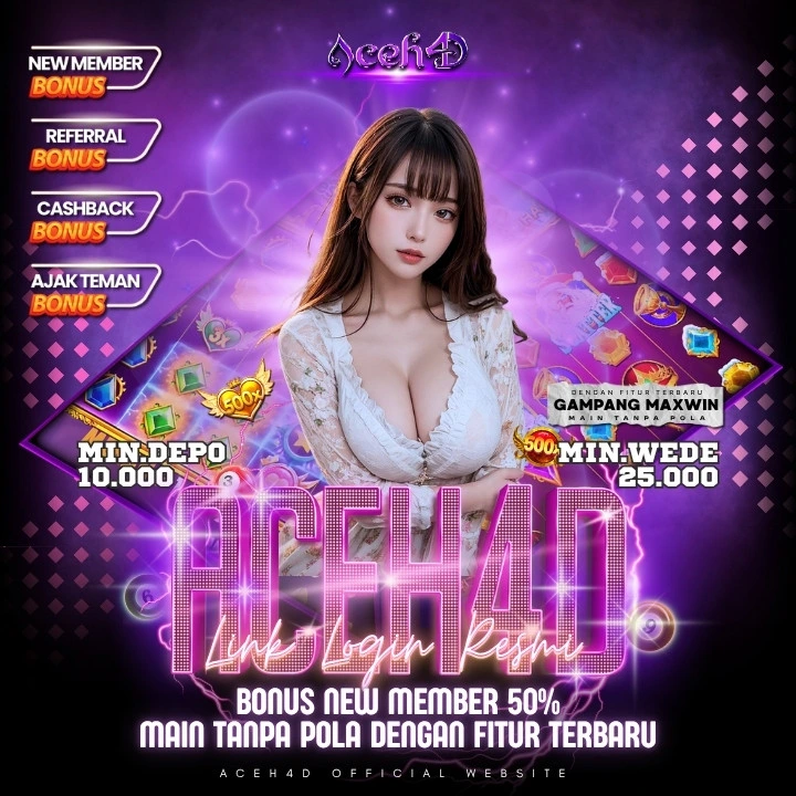 ACEH4D 🚀 Situs Judi Slot Online Terpercaya | Depo 5000 & RTP Tinggi!
