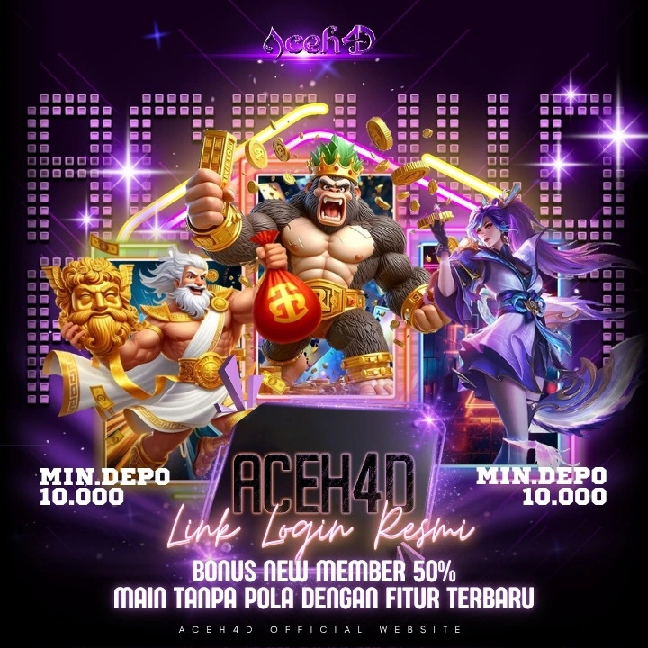 Daftar ACEH4D: Situs Toto 4D & Slot Online Terpercaya 2025