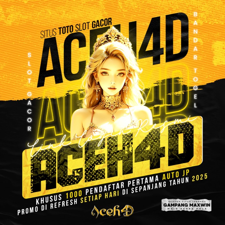 ACEH4D : Situs Slot 4D dan Togel Toto Terbaik Hari Ini Resmi 2025!