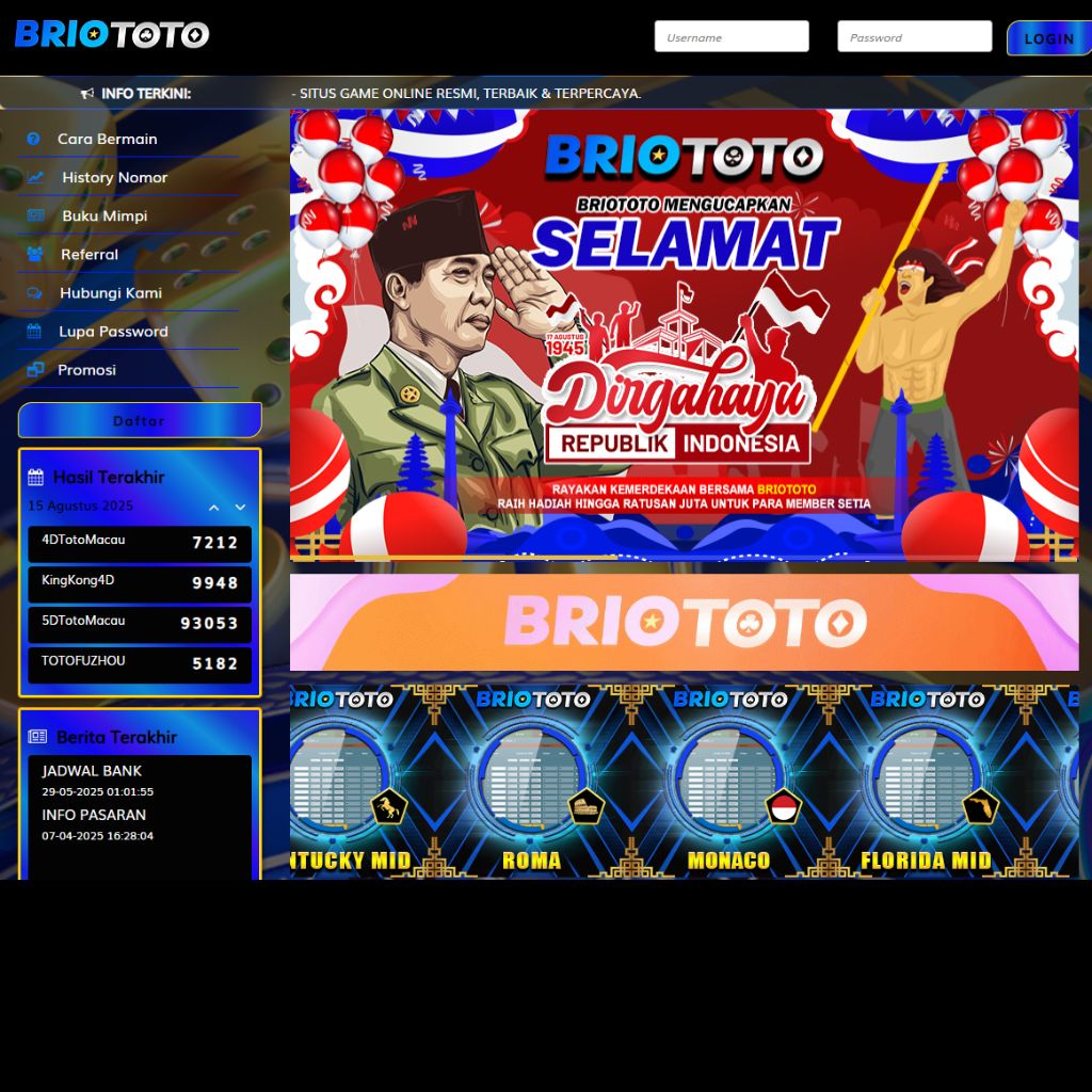 BRIOTOTO ? Situs Toto Resmi Bandar Togel Online Terbaru Hari Ini