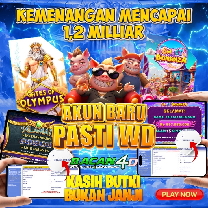 BACAN4D- Link Slot Gacor Dan Toto Slot Dengan Koleksi Slot Toto 4D Gampang Menang Hari Ini