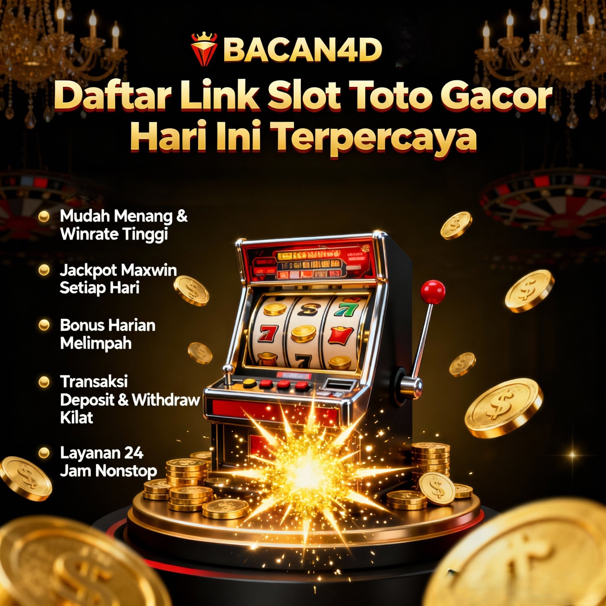 BACAN4D: Link Login Situs Slot Gacor Dan 4D Slot Toto Online Terpercaya #1 Indonesia