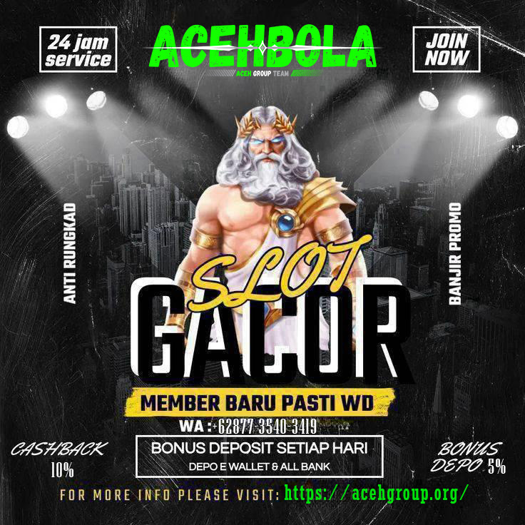 ACEHBOLA # Link Situs Slot Gacor Gampang Menang Slot Dana Resmi Slot88 Malam Ini image 1