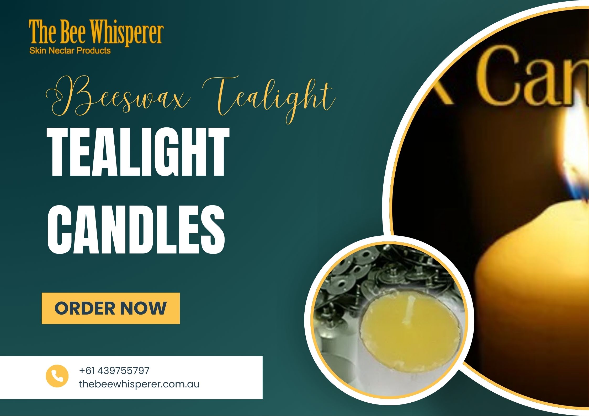 Beeswax Tealight Candles