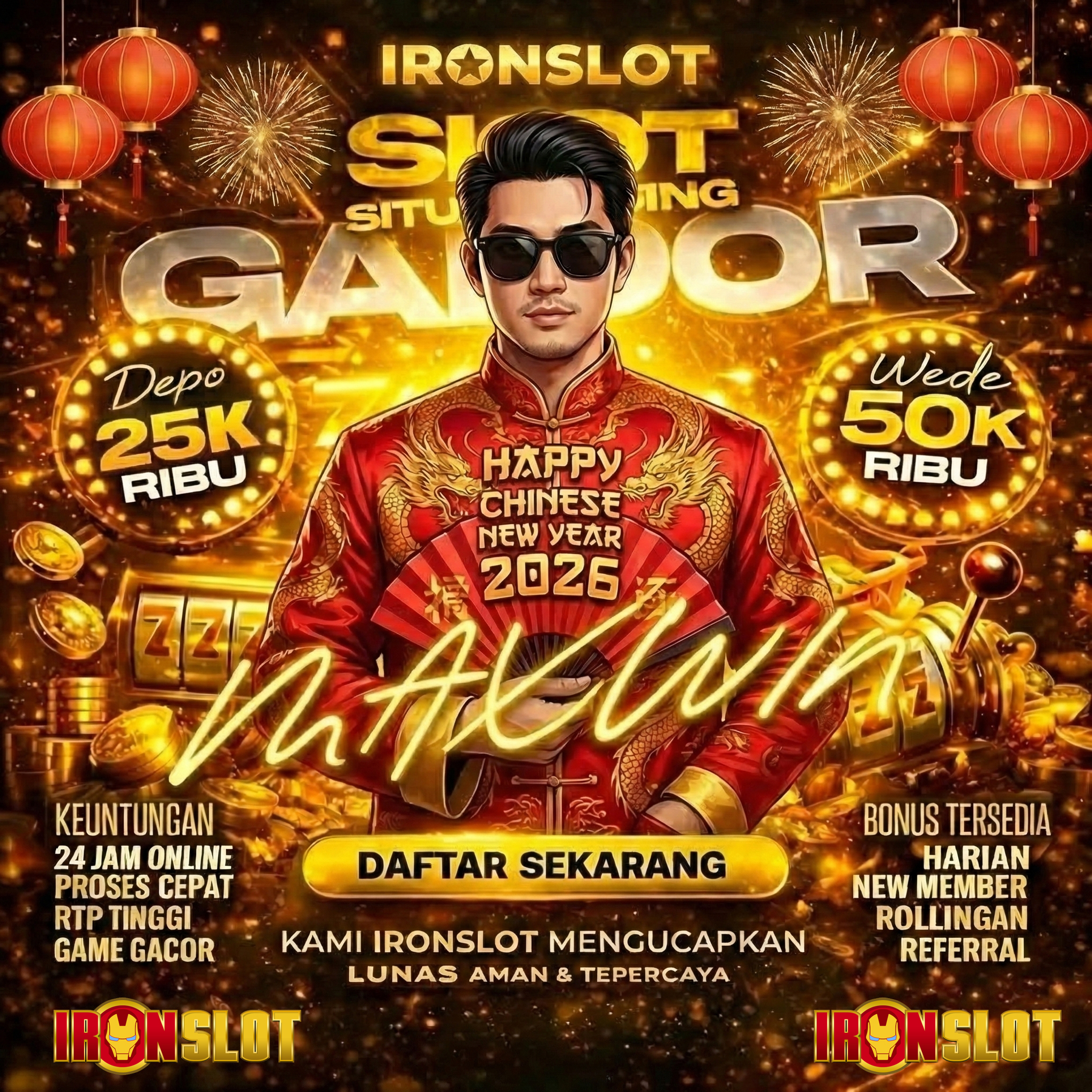 IRONSLOT: Slot Depo 5000 Link Slot Maxwin Deposit 5K Via QRIS Termurah dan Terbaru Hari Ini