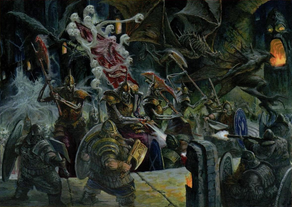 Вылазка гротдорской гильдии шахтёров за первородным рунным камнем. Сражение с нежитью, защищающей её.