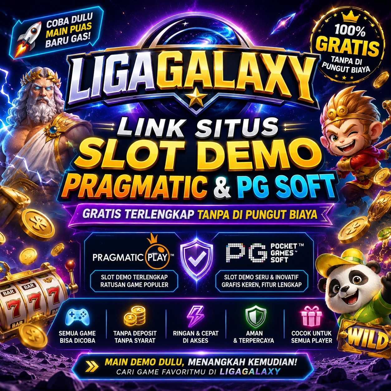LIGAGALAXY : Link Situs Slot Demo Pragmatic & PG Soft Gratis Online Terlengkap Tanpa Di Pungut Biaya
