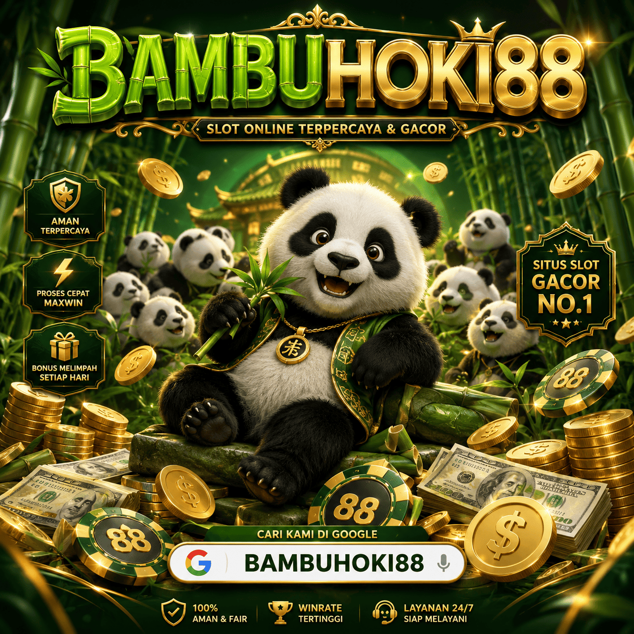 Galeri foto BAMBUHOKI88 ⚡️ Situs Slot Gacor Resmi dengan Provider Slot Maxwin Berkualitas Terbaik di Jakarta