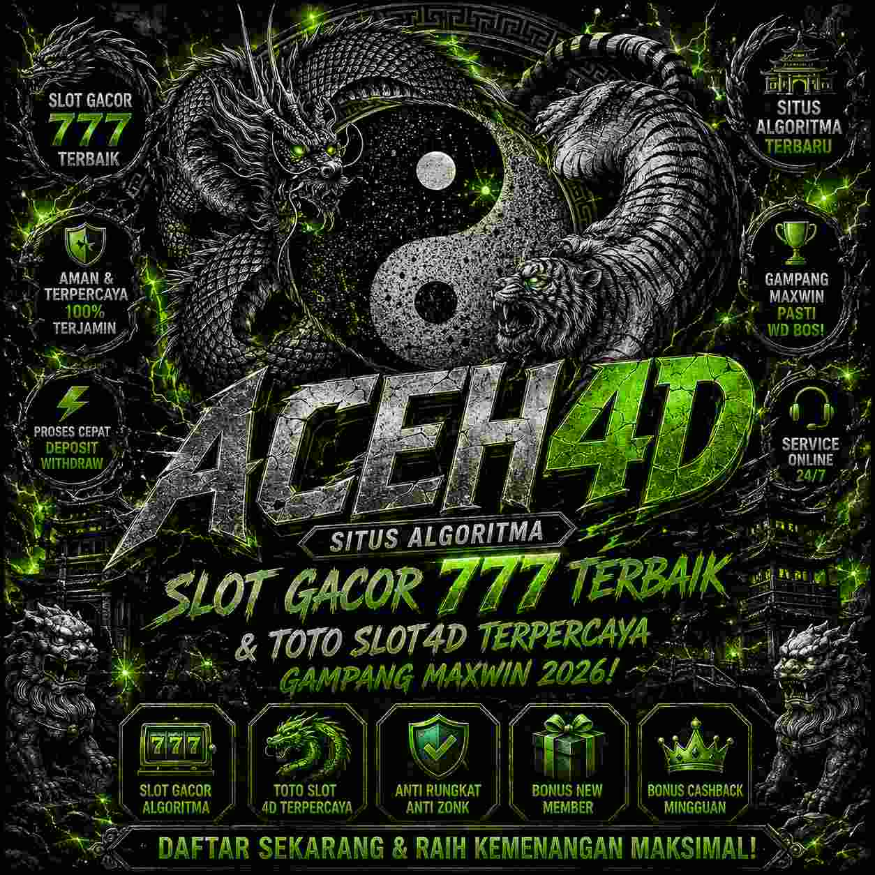 ACEH4D ⭐ Situs Algoritma Slot Gacor 777 Terbaik & Toto Slot4d Terpercaya Gampang Maxwin 2026!