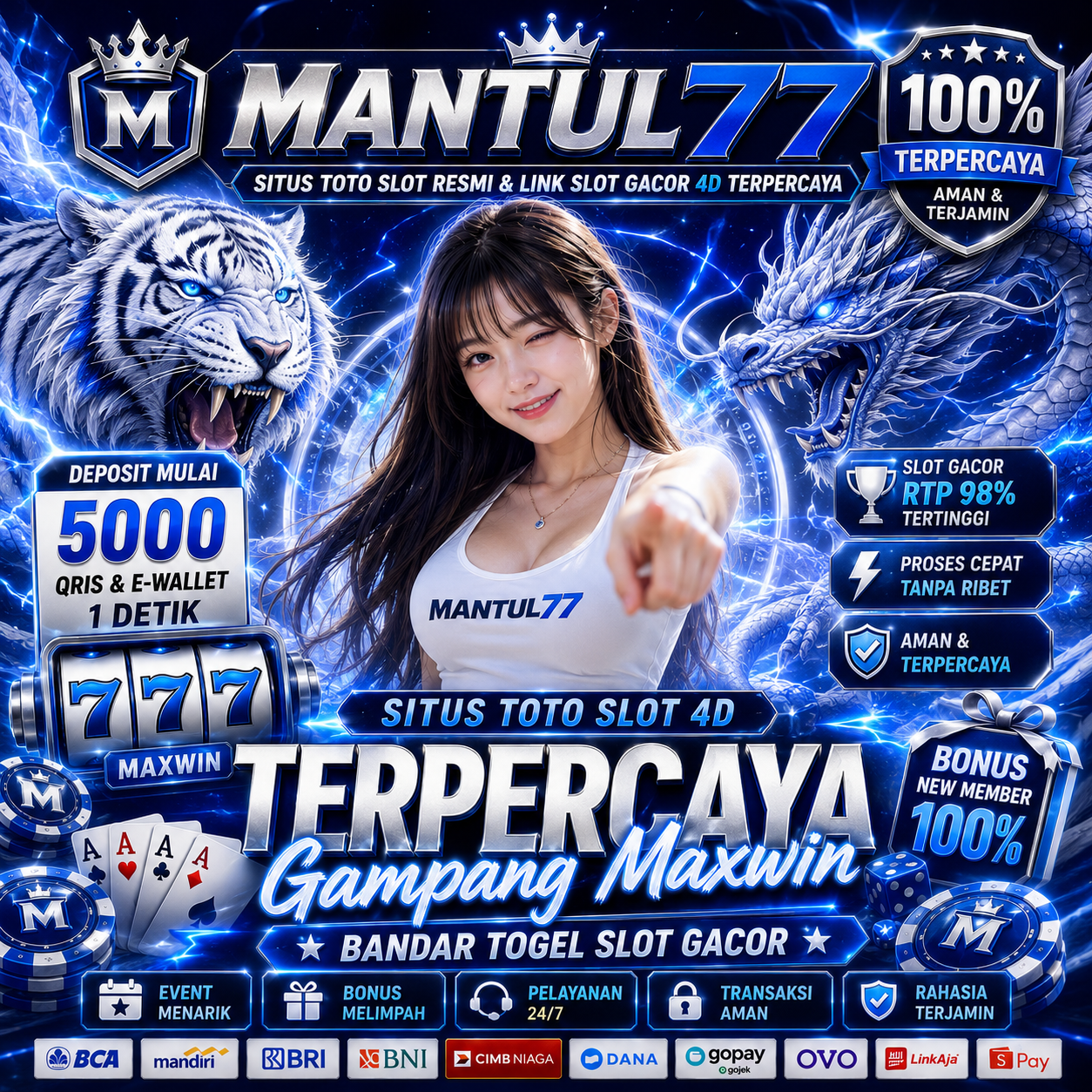 MANTUL77 🎰 Situs Toto Slot Resmi & Link Slot Gacor 4D Terpercaya