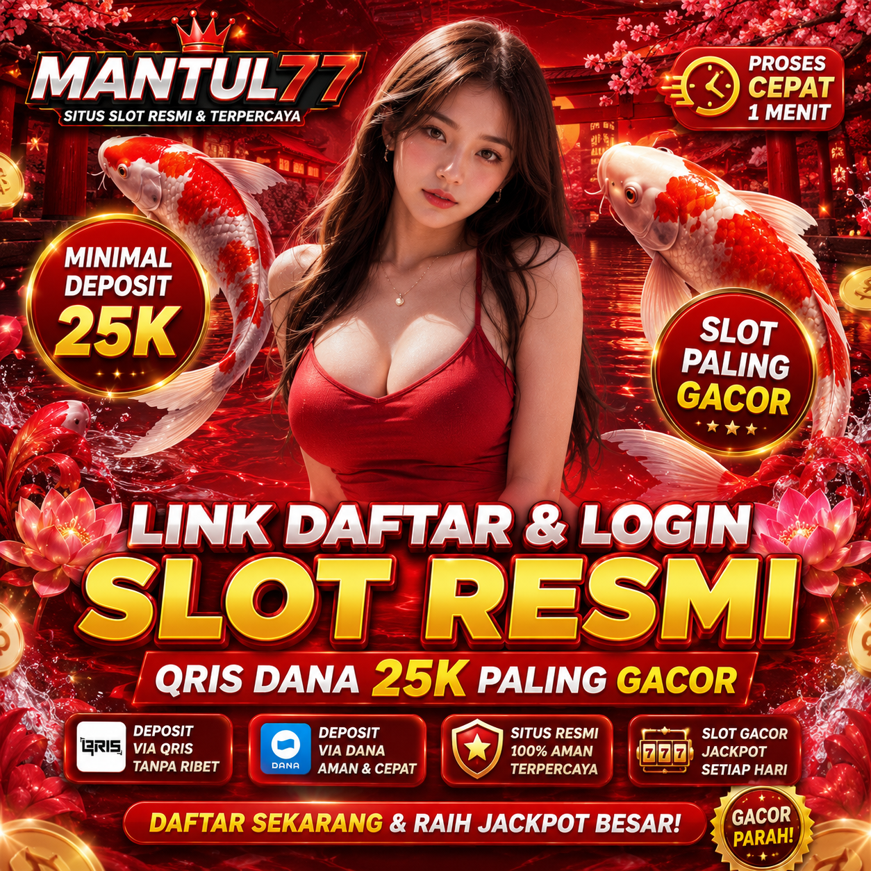 Mantul77: Link Daftar & Login Slot Resmi QRIS DANA 25k Paling Gacor
