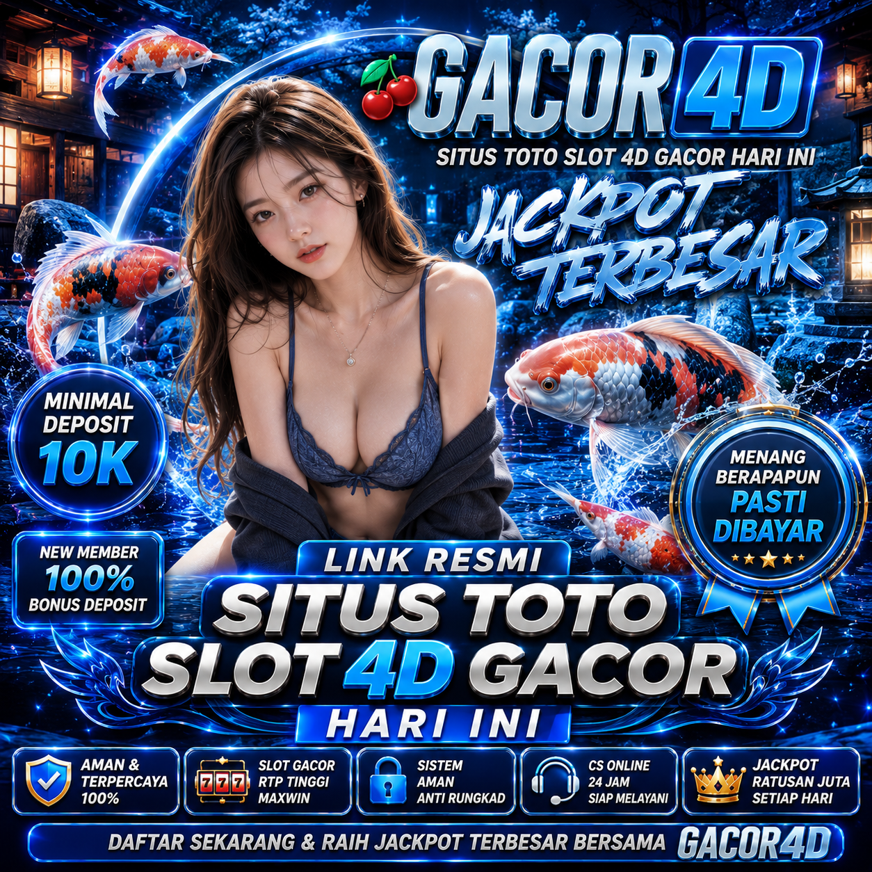 GACOR4D | Link Resmi Situs Toto Slot 4D Gacor Hari Ini Dengan Jackpot Terbesar
