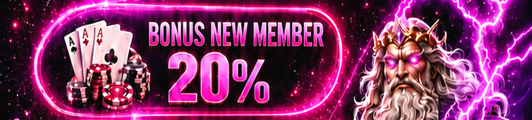 BONUS NEW MEMBER 20% PERMEN4D