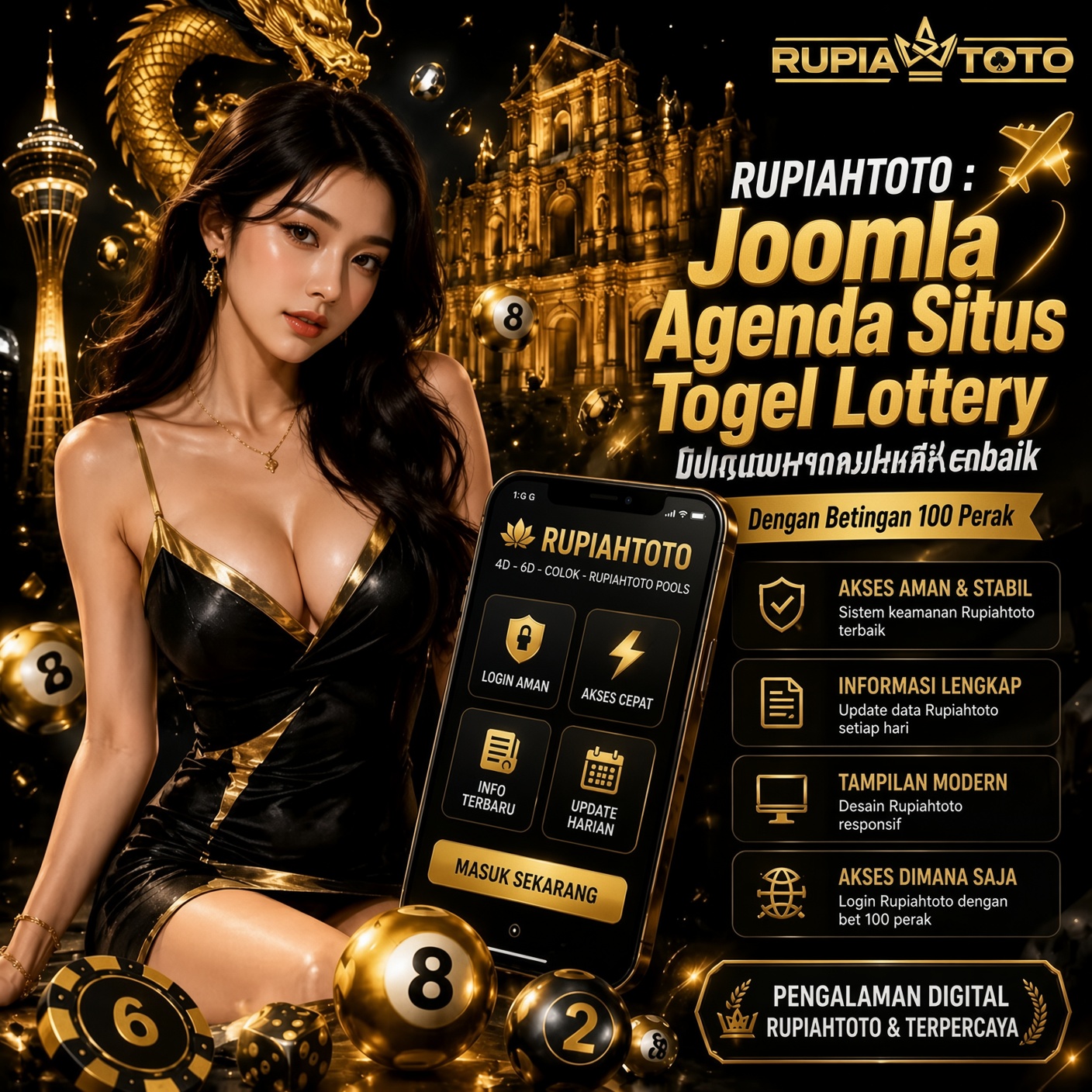 Banner Promosi Resmi RUPIAHTOTO : Joomla Agenda Situs Togel Lottery Terbaru & Terbaik Dengan Betingan 100 Perak