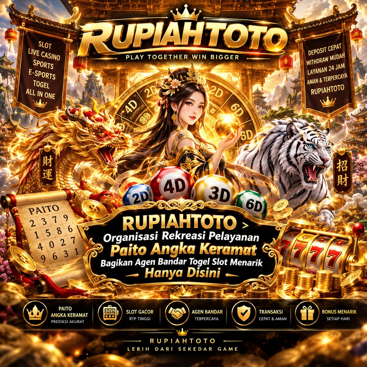 Galeri foto RUPIAHTOTO > Organisasi Rekreasi Pelayanan Paito Angka Keramat Bagikan Agen Bandar Togel Slot Menarik Hanya Disini di Jakarta