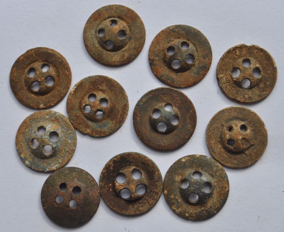 1914-18 WWI Germany Army Military Field Tent 11 Buttons Button Set No.3 ...