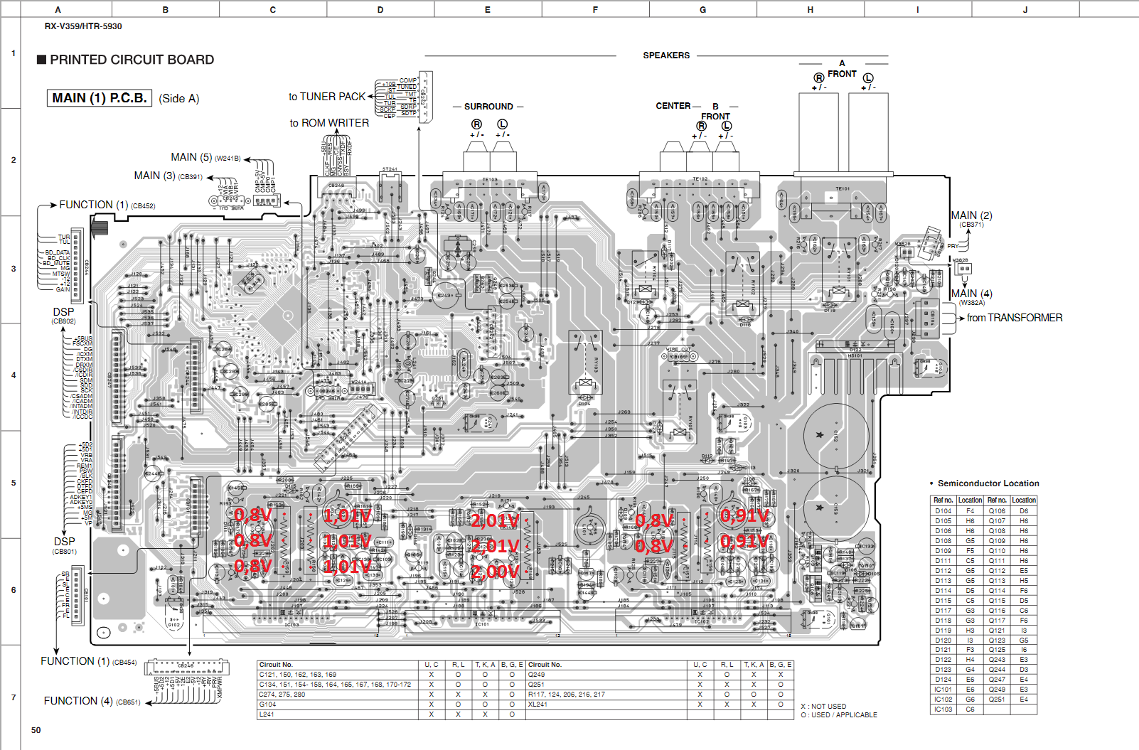 Yamaha htr 5940 схема