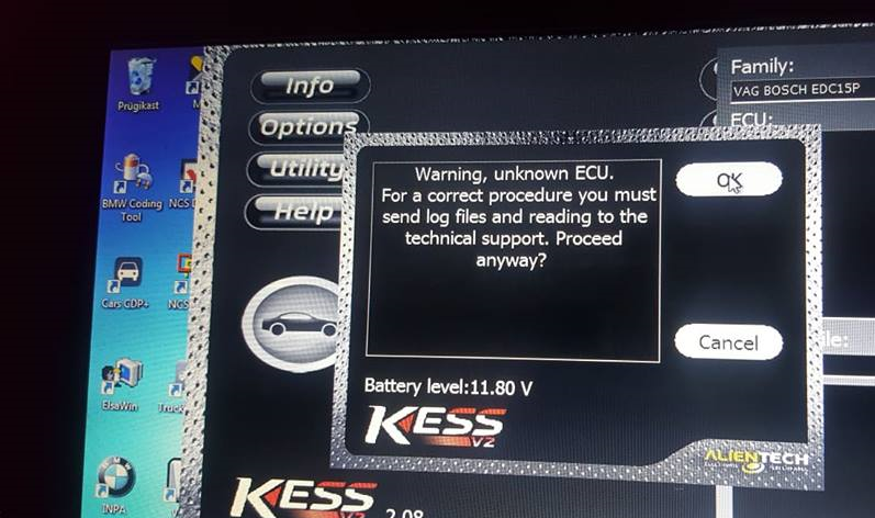 Карта покрытия kess v2